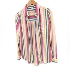 Beachlunchlounge XS striped blouse EUC